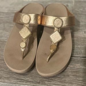 Gold FitFlops Size 10